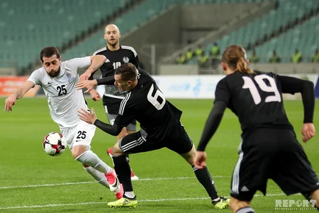 Futbol üzrə Azərbaycan milli komandası Belarusa məğlub olub - FOTOREPORTAJ