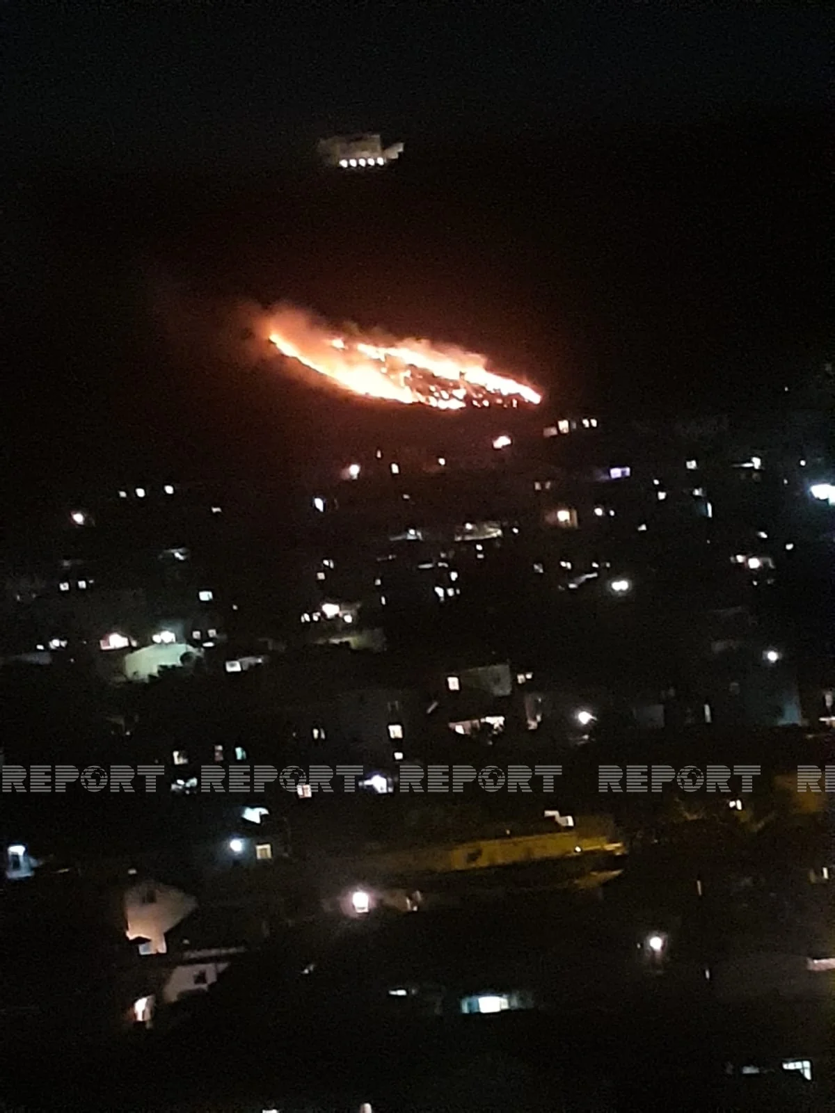 Bakıda dağlıq ərazidə baş verən yanğın söndürülüb - YENİLƏNİB