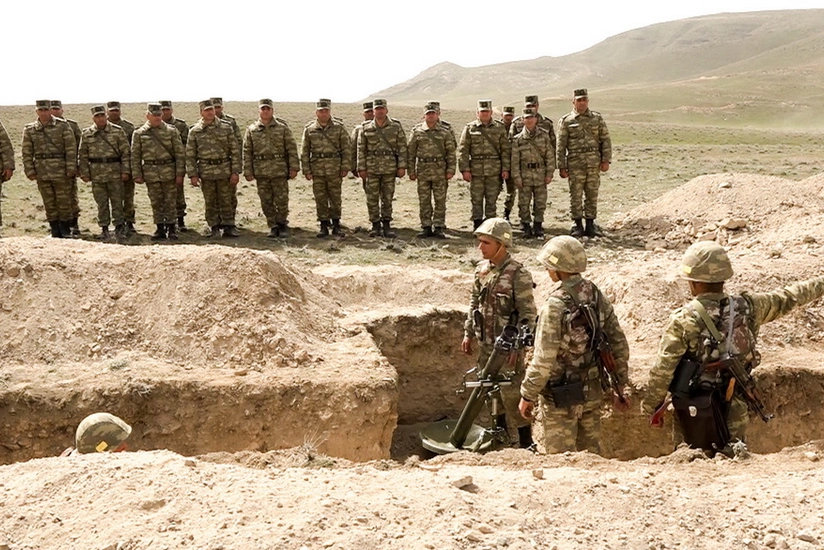 Naxçıvan Qarnizonu Qoşunlarında növbəti məşğələlər keçirilib