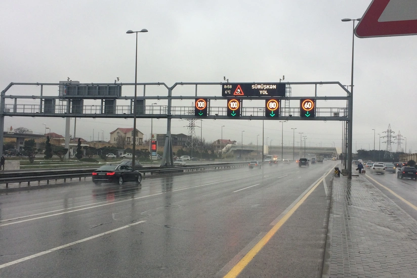 Bakının avtomagistrallarında sürət həddi endirilib