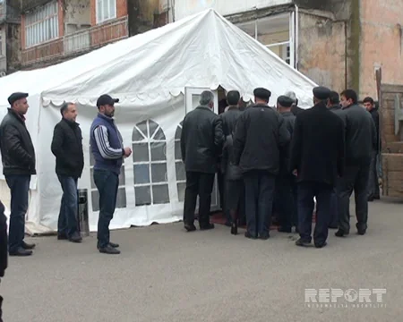 Ramil Usubov Nardaranda şəhid olmuş polis serjantının hüzr mərasimində iştirak edib - FOTO