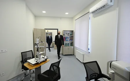 İlham Əliyev Şağan Reabilitasiya Pansionatının açılışında iştirak edib