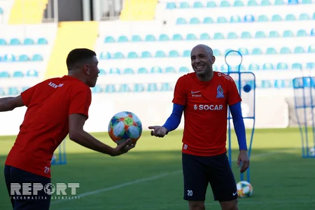 Azərbaycan millisi növbəti məşqini keçirib - FOTOREPORTAJ