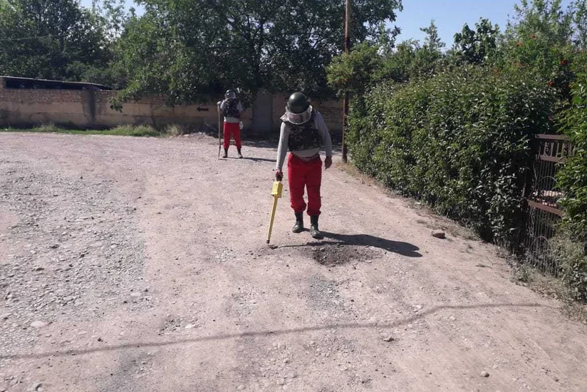 Gəncədə F-1 əl qumbarası aşkarlanıb - FOTO