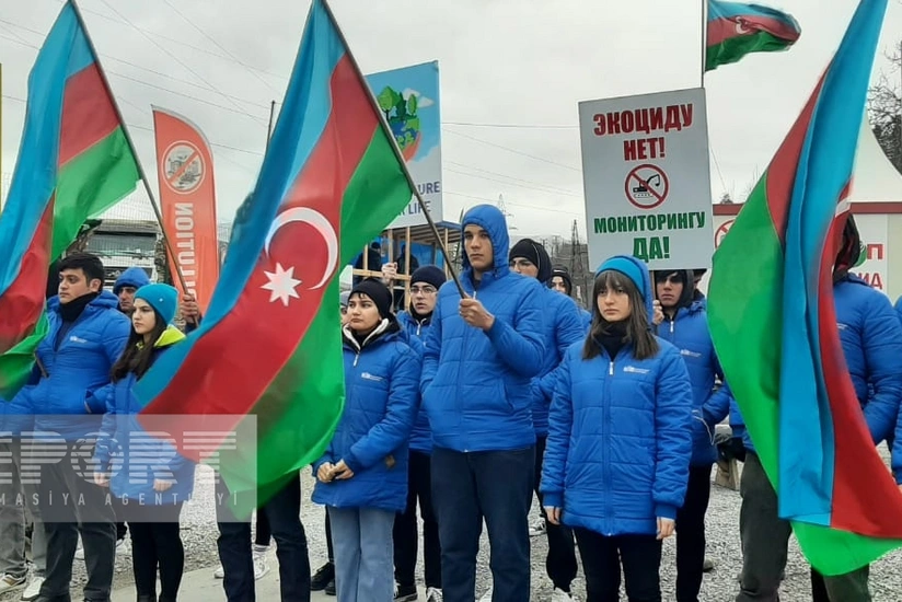 Акция на дороге Ханкенди-Лачын продолжается 110 дней, демонстранты требуют положить конец экотеррору