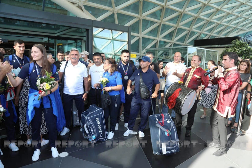 Выступавшие на Исламиаде спортсмены вернулись в Азербайджан