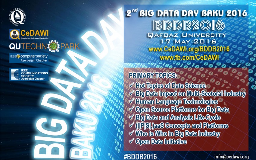 Baku will host Big Data Day 2016 Conference