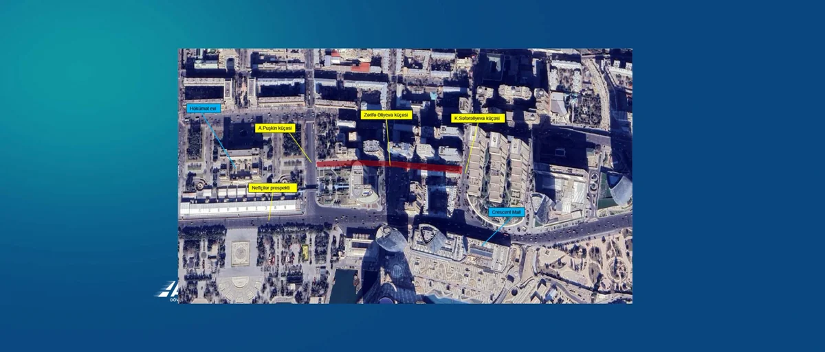 Bakının Zərifə Əliyeva küçəsində hərəkət məhdudlaşdırılacaq