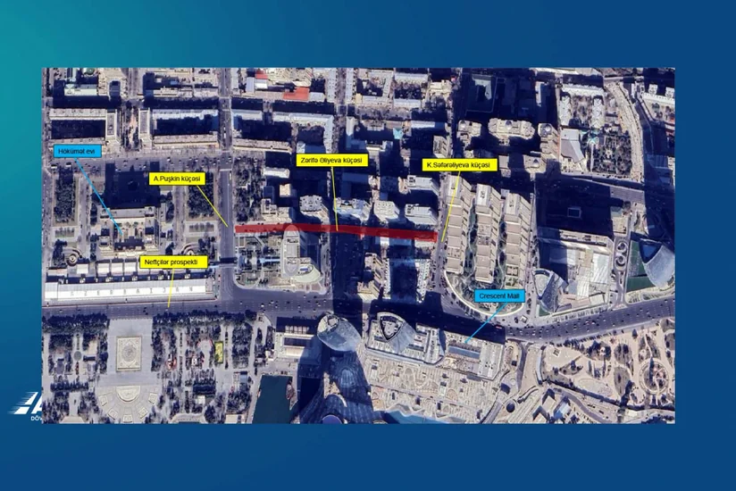 Bakının Zərifə Əliyeva küçəsində hərəkət məhdudlaşdırılacaq