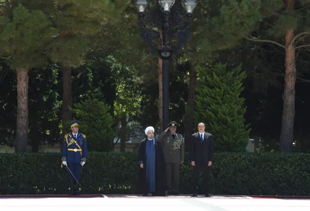 İran prezidenti Həsən Ruhaninin rəsmi qarşılanma mərasimi olub - FOTO