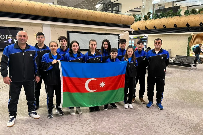 Stolüstü tennisçilərdən ibarət Azərbaycan millisi Türkiyəyə yollanıb