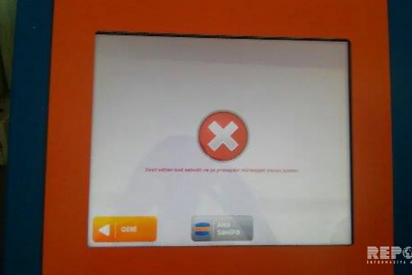 Problem arose in work of payment terminals in Azerbaijan