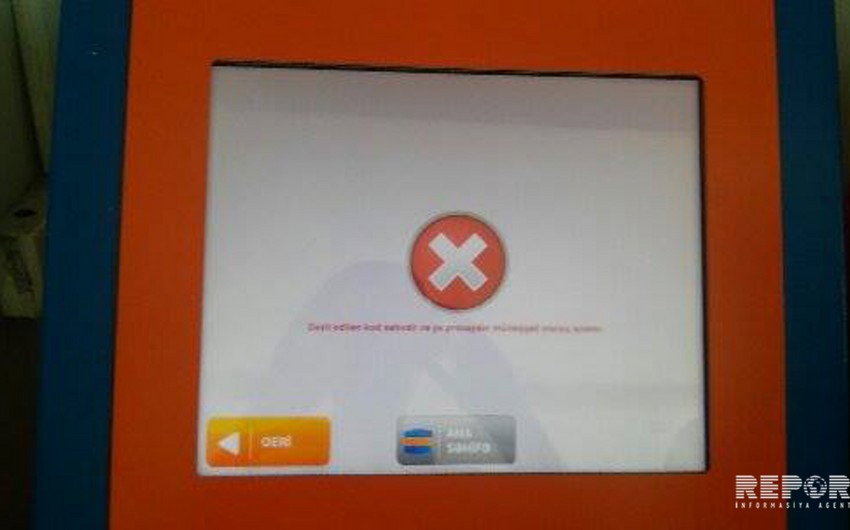 Problem arose in work of payment terminals in Azerbaijan