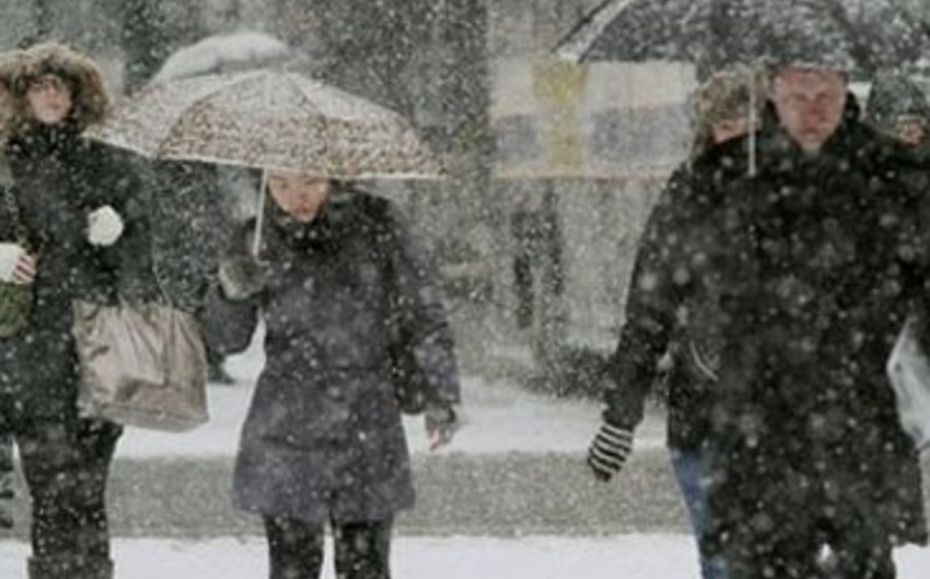 Sleet forecasted for Baku