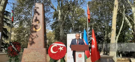 Gəncədə Türkiyə Cümhuriyyətinin yaranmasının 100-cü ildönümü münasibətilə yürüş keçirilir