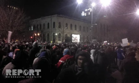Rumıniyada hökumətin istefası tələbi ilə etiraz aksiyaları davam edir - FOTO