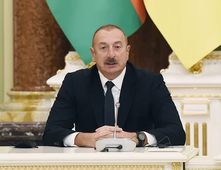 Azərbaycan və Ukrayna prezidentləri mətbuata bəyanatlarla çıxış ediblər