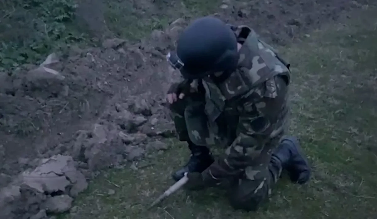 В Сиязане обезврежен артиллерийский снаряд