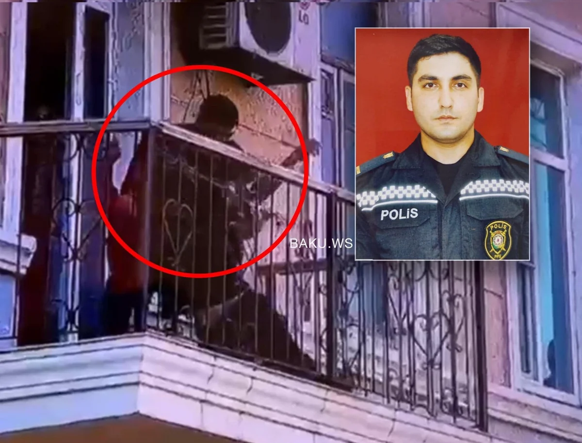 Bakıda polis özünü təhlükəyə ataraq tüstüdən zəhərlənən şəxsi xilas edib