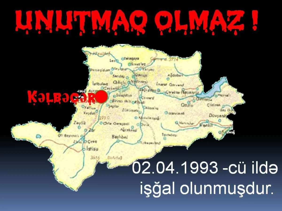 Со дня оккупации Кельбаджара минуло 25 лет