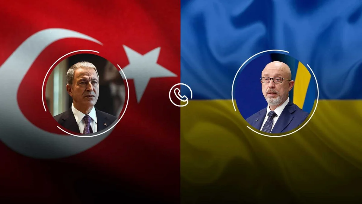Türkiyə və Ukraynanın müdafiə nazirləri arasında telefon danışığı olub