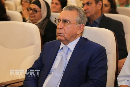 Akademik Ağamusa Axundovla vida mərasimi keçirilir - FOTO