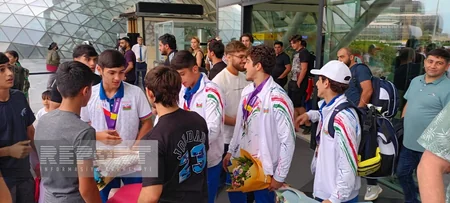 Sloveniyada möhtəşəm nəticə əldə edən Azərbaycan cüdoçuları Vətənə qayıdıblar