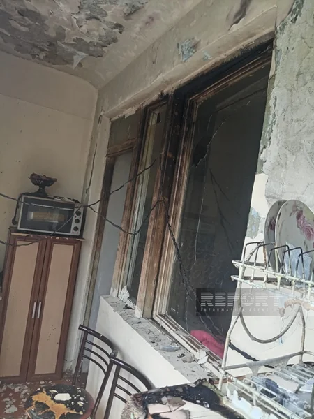 Xudatda yaşayış binasında partlayış olub