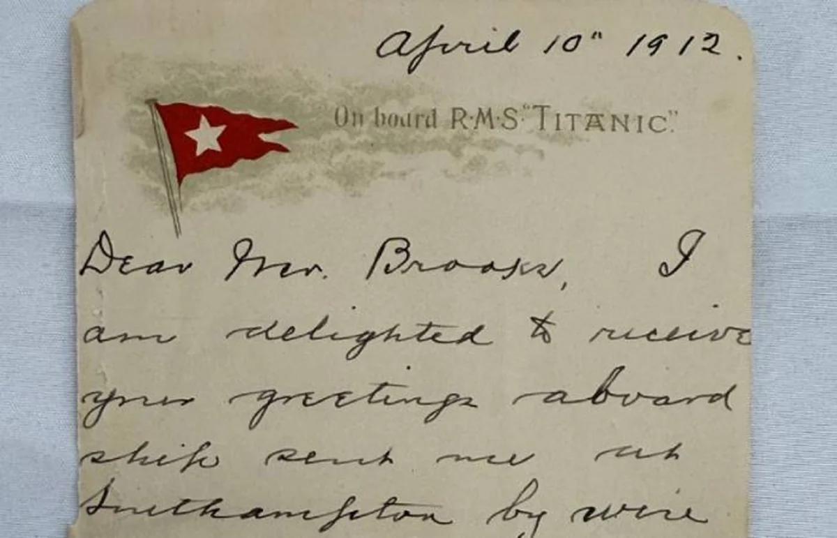 Titanic survivor's letter sold for £300,000 at auction