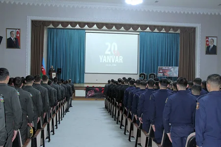 Azərbaycan Ordusunda 20 Yanvar faciəsinin ildönümü ilə əlaqədar tədbirlər keçirilib