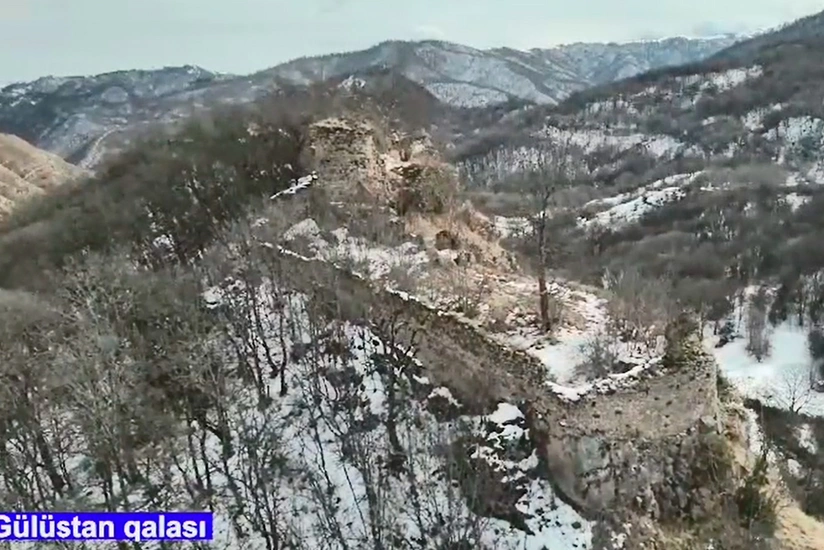 Gülüstan kəndi və qalasının qalıqlarının görüntüləri yayılıb