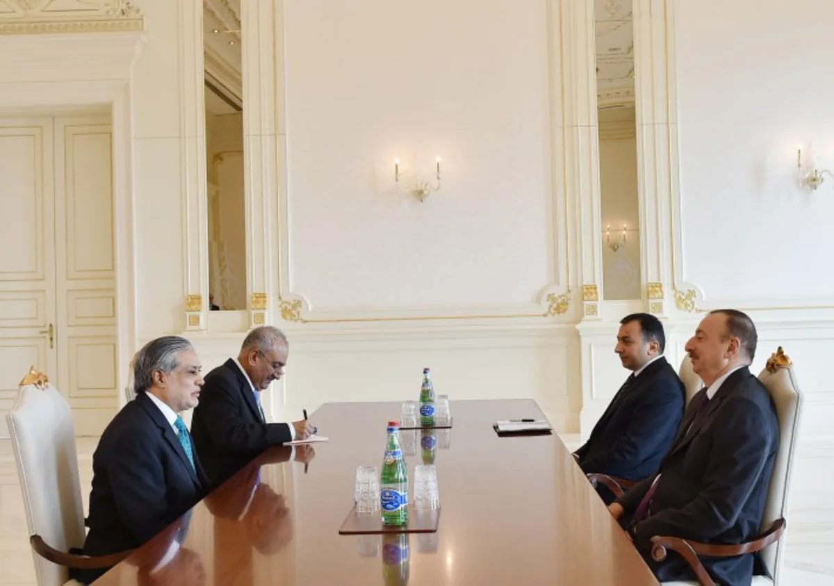 Prezident İlham Əliyev pakistanlı naziri qəbul edib