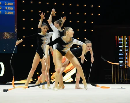 Azərbaycanın bədii gimnastika üzrə qrup hərəkətləri komandası Avropa çempionu olub