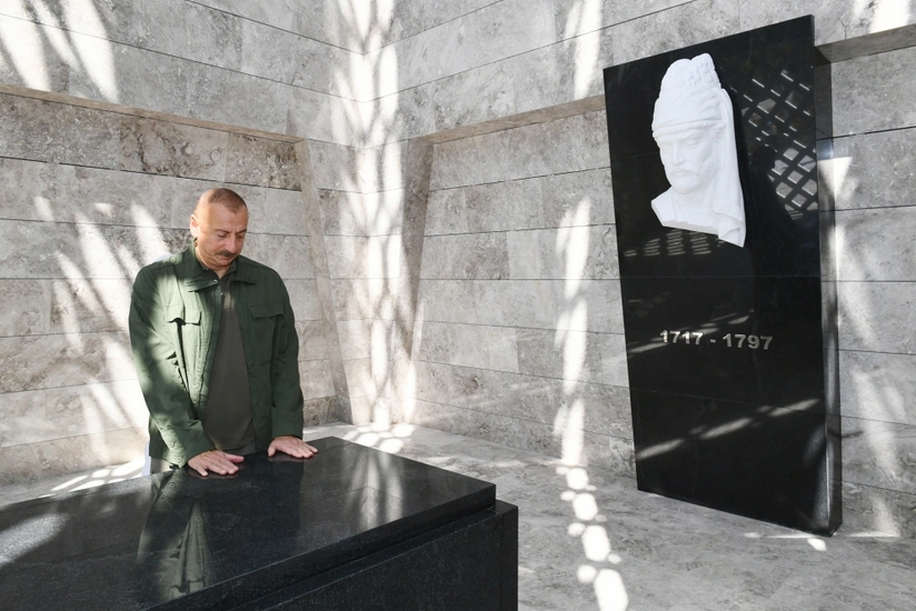 Şuşada Molla Pənah Vaqifin muzey-məqbərə kompleksinin bərpadan sonra açılışı olub