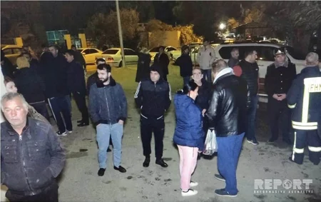 Bakıda yaşayış binasında baş vermiş yanğın söndürülüb, 10 nəfər xəsarət alıb - YENİLƏNİB - VİDEO