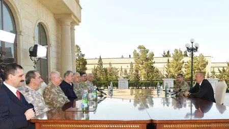 İlham Əliyev Türkiyənin Milli Müdafiə nazirini qəbul edib