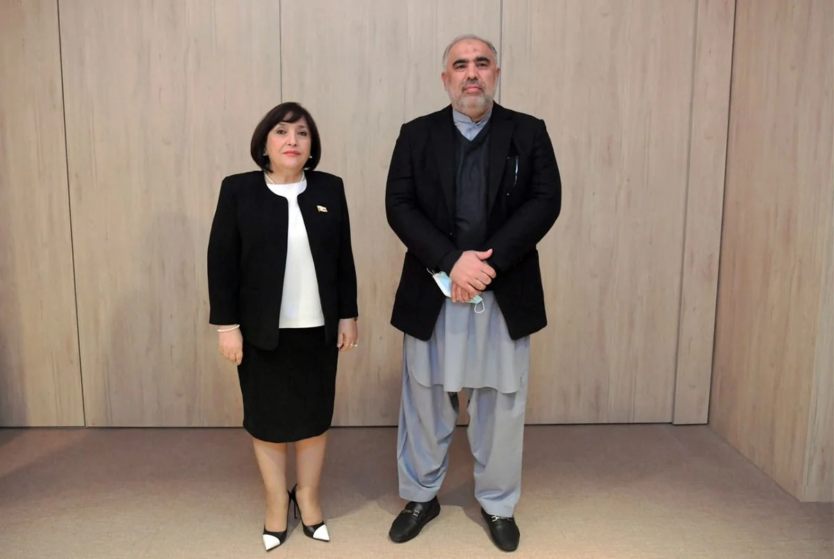 Sahibə Qafarova İspaniyada pakistanlı həmkarı ilə görüşüb