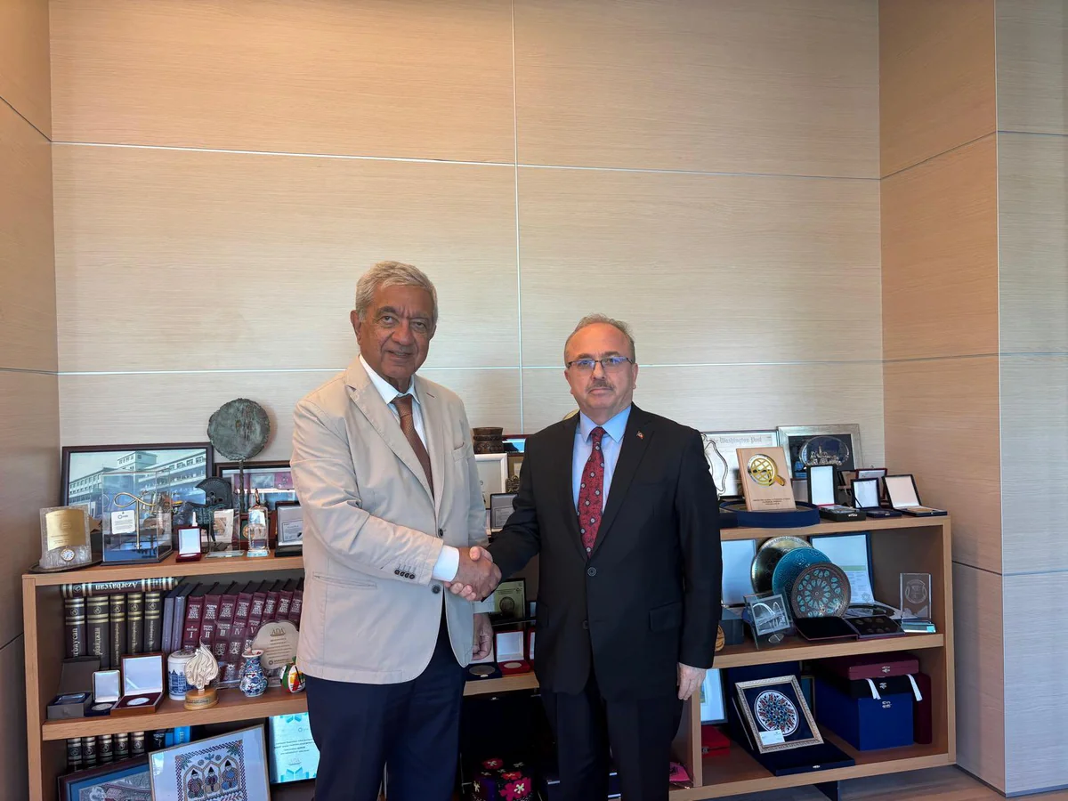 Turkish ambassador discusses academic co-op with Rector of ADA University