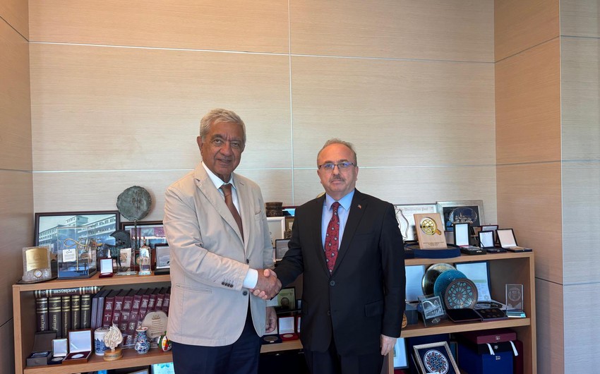 Turkish ambassador discusses academic co-op with Rector of ADA University
