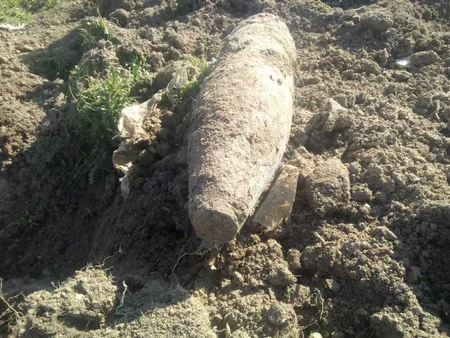 Ağdamda top mərmisi tapılıb