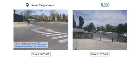 Bakının bəzi ərazilərindəki piyada keçidlərində çatışmazlıqlar aradan qaldırılıb