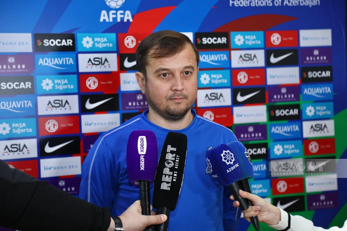 Azərbaycan millisinin baş məşqçisi: Hədəfimiz qrupda ilk iki yerdən birini tutmaqdır