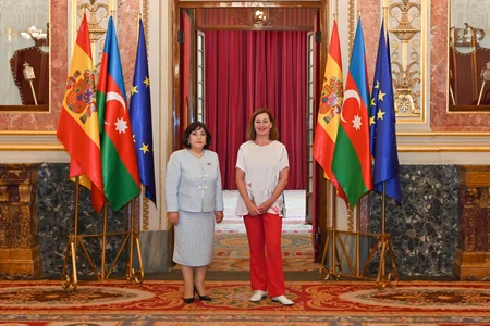 Sahibə Qafarova İspaniya Deputatlar Konqresinin sədri ilə görüşüb