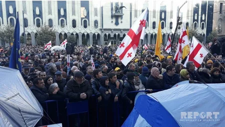 На акции протеста в Тбилиси присутствовали 5,5 тысяч человек - ОБНОВЛЕНО - ФОТО