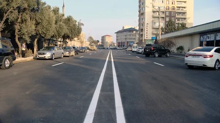 Cəfər Xəndan küçəsinin daha bir hissəsi təmir olunub - VİDEO