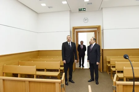 Prezident Binəqədi Rayon Məhkəməsinin yeni inzibati binasının açılışında iştirak edib - YENİLƏNİB