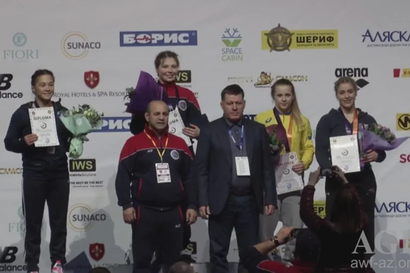 Kiyevdə keçirilən beynəlxalq güləş turnirinin ilk günündə Azərbaycan idmançıları 4 medal qazanıb - VİDEO
