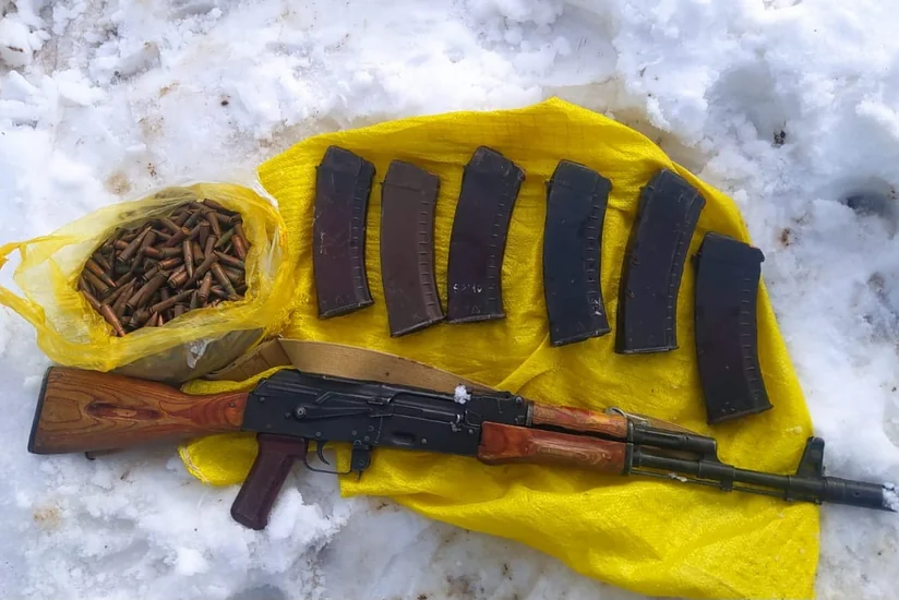 Yardımlıda dərədən Kalaşnikov avtomatı aşkarlanıb