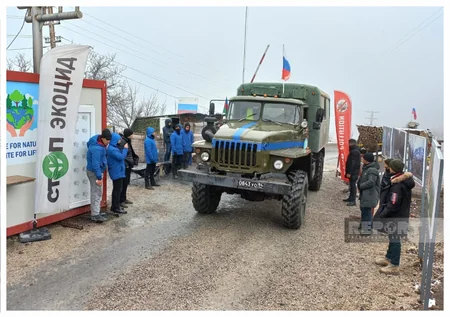 Total of 64 vehicles of peacekeepers freely pass through Khankandi-Lachin road 
