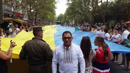 Ukraynada azərbaycanlılar “Vətənpərvərlər marşı” yürüşü keçiriblər